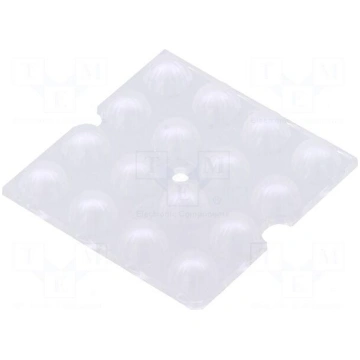 LED lens | square | Mat: PMMA plexiglass | transpa