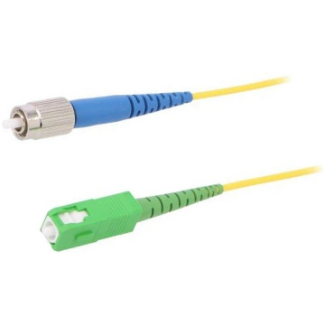 Fiber patch cord; FC/UPC,SC/APC; 2m; 9/125um; yell