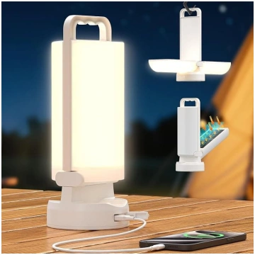 Eventek Solar Camping Lamp 8000 mAh, īpaši spilgta