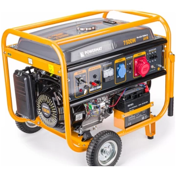 Benzīna trīsfāžu elektrības ģenerators 7.5kW; 1 fā