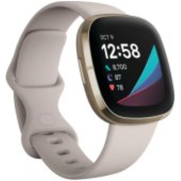 Fitbit Sense Lunar White/ Soft Gold Stainless Stee
