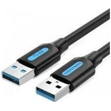 CABLE USB3.0 MALE TO MALE/0.5M BLACK CONBD VENTION