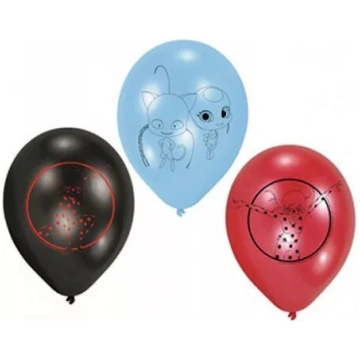 Miraculous Ladybug lateksa baloni (6 gabali)