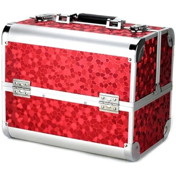 Kosmētikas koferis Professional Style XL Red Aptel