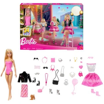 Barbie Fashion Doll Holiday Advent Calendar with 2