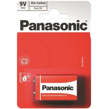 Panasonic baterija Red Zinc 6F22 (9V)
