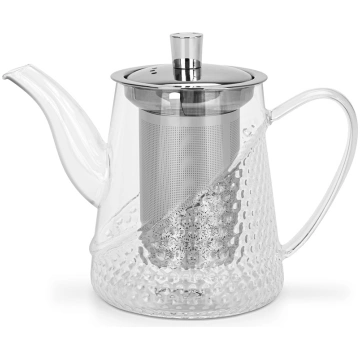 Tējkanna 600 ml ar tērauda filtru (stikls) Fissman