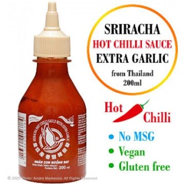 FLYING GOOSE Sriracha (not MSG) HOT Chilli sauce w