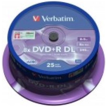 Verbatim DVD+R DL 8x 8.5GB/240min Double Layer Pri