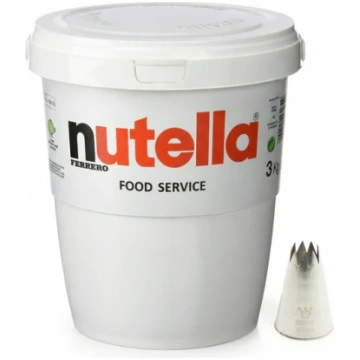 Nutella Ferrero Secchiello 3 kg + Beccuccio Stella
