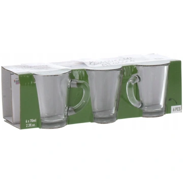Krūzīšu komplekti Espresso, caurspīdīga krās., 0.0