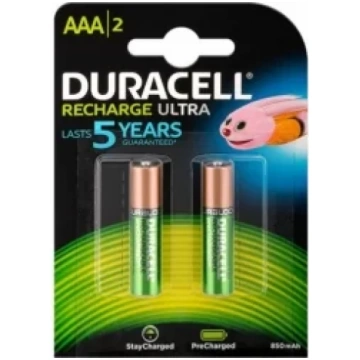 Duracell HR03 AAA Batteries - 2 Pack