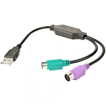 Gembird - keyboard / mouse adapter - USB to PS/2 -