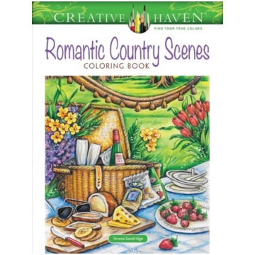 Creative Haven Romantic Country Scenes Coloring Bo