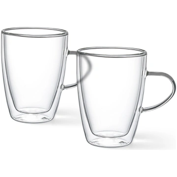 Dubultā stikla krūžu komplekts 350ml Fissman 16539