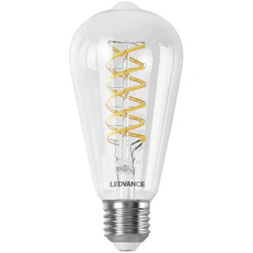 LEDVANCE SMART WiFi E27 8W Edisona caurspīdīgs 827
