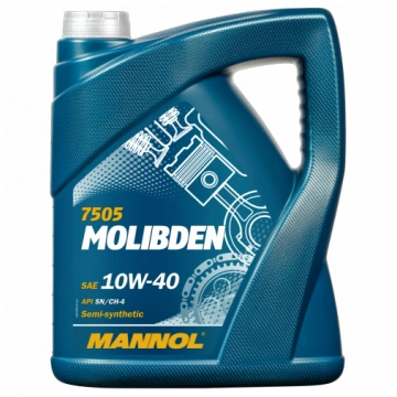 5W-40 5 ltr. Motoreļļa Mannol 7505 Molibden