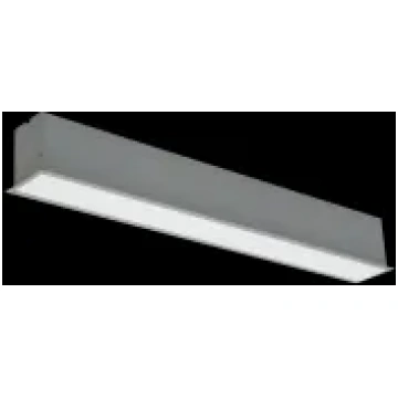 20W pelēks padziļināts, lineārs LED gaismeklis ESN