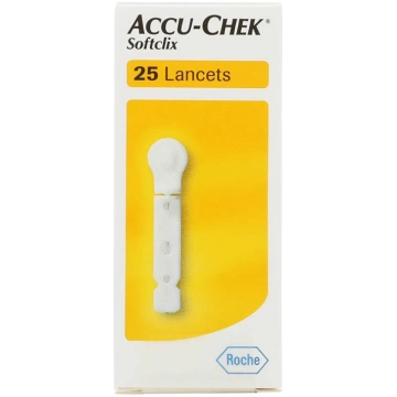 Lancetes Accu Check, 25 gb