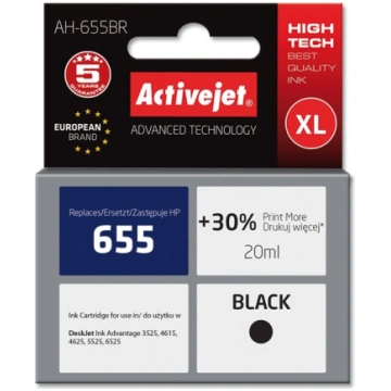 Activejet AH-655BR ink (replacement for HP 655 CZ1