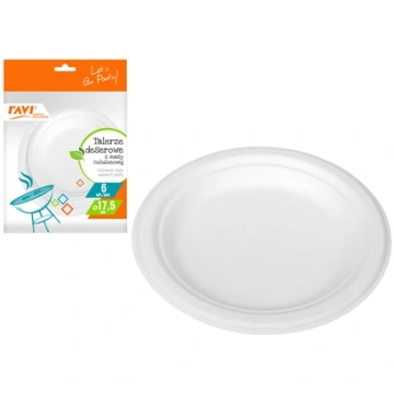 NJB Dessert plates, made of cellulose pulp, 6 pcs.