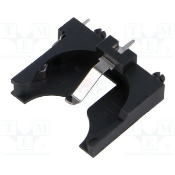 Socket; CR2450; Batt.no: 1; PCB,vertical,THM; for 