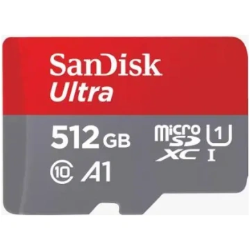 512GB SanDisk Ultra microSDXC 150MB/s + Adapteris