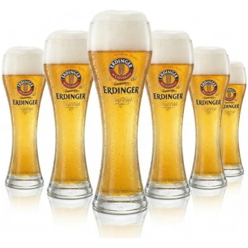 Erdinger Original kviešu alus glāzes 0,5 L komplek