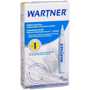 OMEGA PHARMA WARTNER, zīmulis pret kārpām, 1,5 ml 