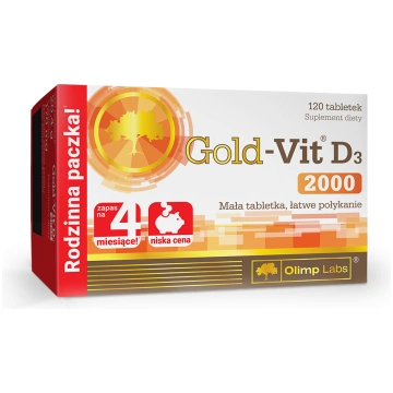 OLIMPLABS Gold-Vit D3 2000SV tabletes N120