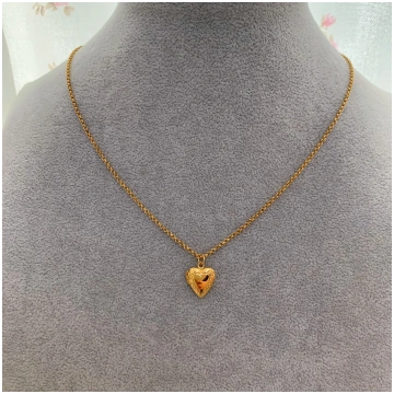 Heart Mini Initial Locket Necklace camillajewelry