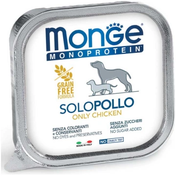 Monge Dog Monoprotein Pate Only Chicken 150 g | 80