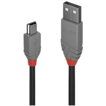CABLE USB2 A TO MINI-B 5M/ANTHRA 36725 LINDY 36725