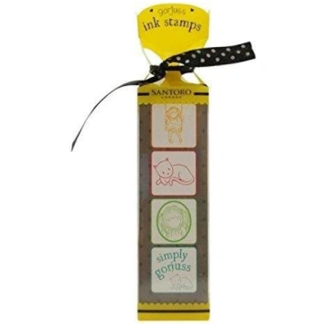Santoro Zestaw stempli z tuszem - Ruby (Yellow) - 