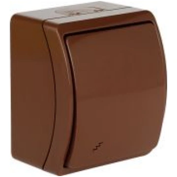VW-3 Koala Two-Way Switch surface mounted IP44 bro