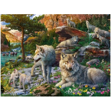 Puzzle Spring Wolves Ravensburger