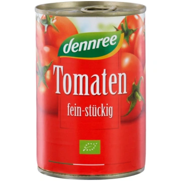 Dennree BIO konservēti smalcināti tomāti tomātu su