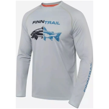 UPF 50 Krekls FINNTRAIL WAVE FISH GREY 6611