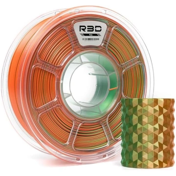 R3D divkrāsu zīda PLA 3D printera filaments, koeks