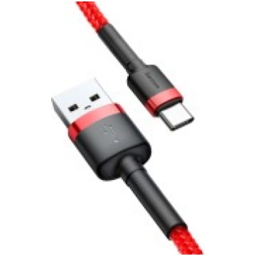 Baseus 0.5M Cafule 3A USB to Type-C cable - Sarkan