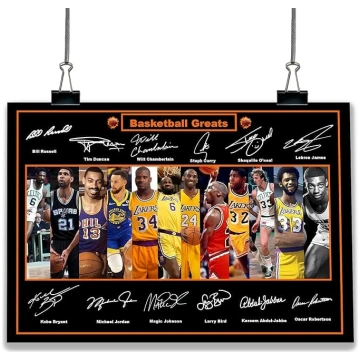 VISU LAIKU BASKEBOLS GREATS SIGNED / SIGNED PRINT 