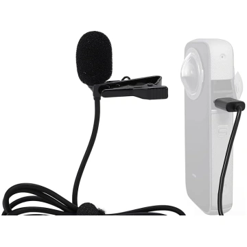 Klēpes mikrofons Insta360, uzlabots Lavalier mikro