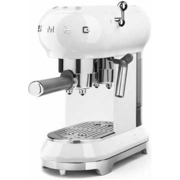 Smeg ECF02WHEU White 50"s Style Aesthetic Espresso