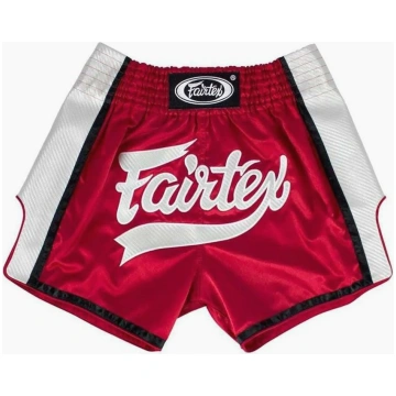Kick-thai shorts Fairtex BS1704 Red-white