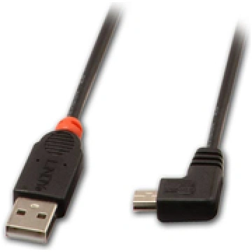 Lindy USB-A - miniUSB USB cable 2 m Black (31972) 