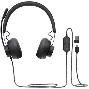 Logitech Zone Wired UC Headset Head-band Black Zon
