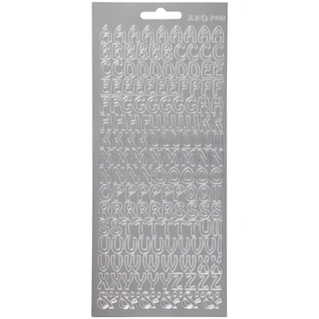 Focus Focus Stickers Silver Letters Design 2 17022