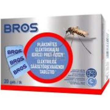 BROS plāksnītes elektriskajai ierīcei pret odiem