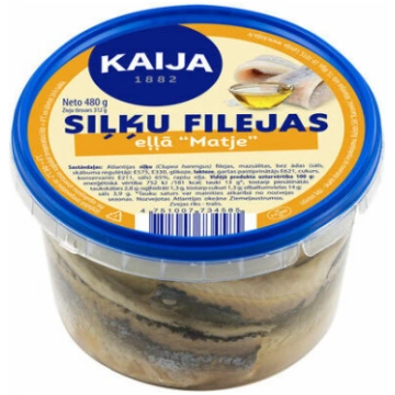 Siļķu filejas eļļā Matjē Tradicionālās receptes 48