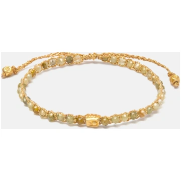 Green Garnet Bracelet | Silver Samapura Jewelry